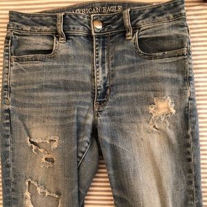 American Eagle distressed skinny jeans